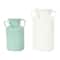 Teal and White Metal Jug Vase with Handles Set